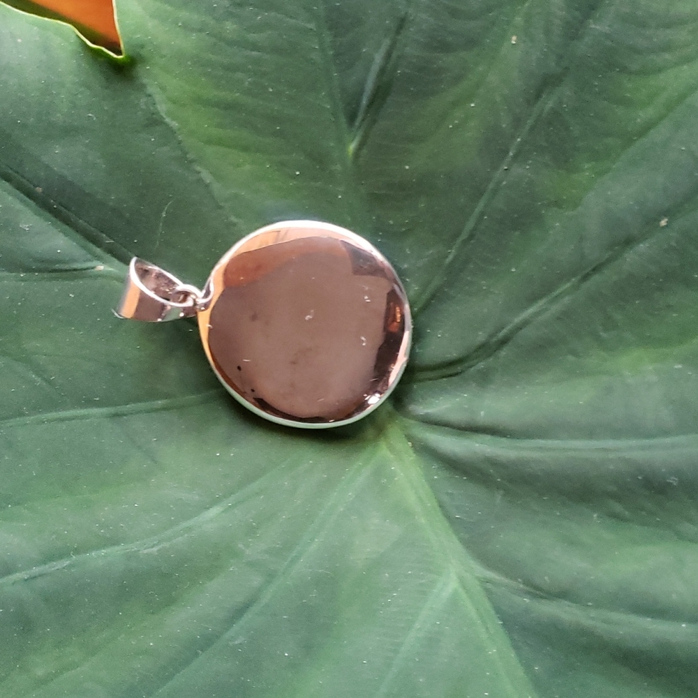 Silpada Sterling Silver Polished Wavy Disc Pendant